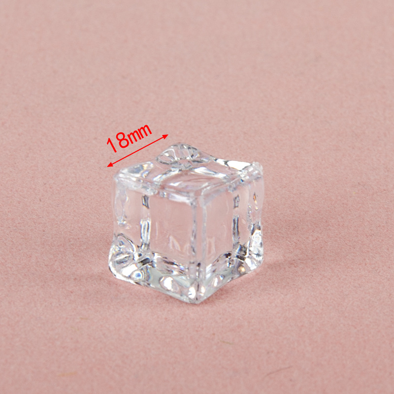 Đá viên giả pha lê trong suốt trang trí chụp ảnh, trang trí đèn ngủ, làm đồ handmade loại 18mm