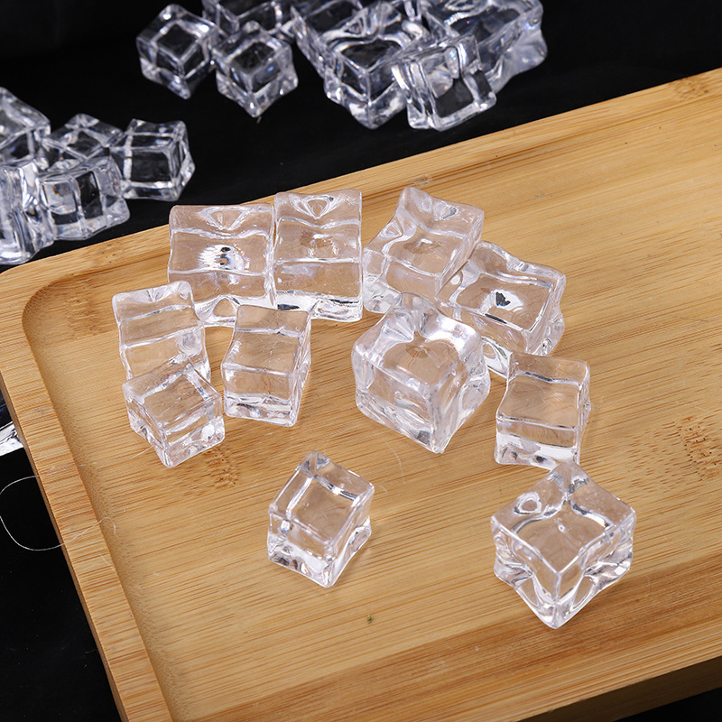 Đá viên giả pha lê trong suốt trang trí chụp ảnh, trang trí đèn ngủ, làm đồ handmade loại 18mm