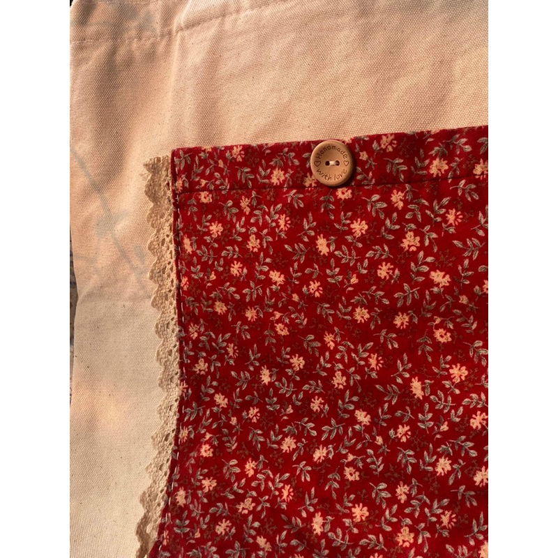 Túi tote đắp vải hoa nhí