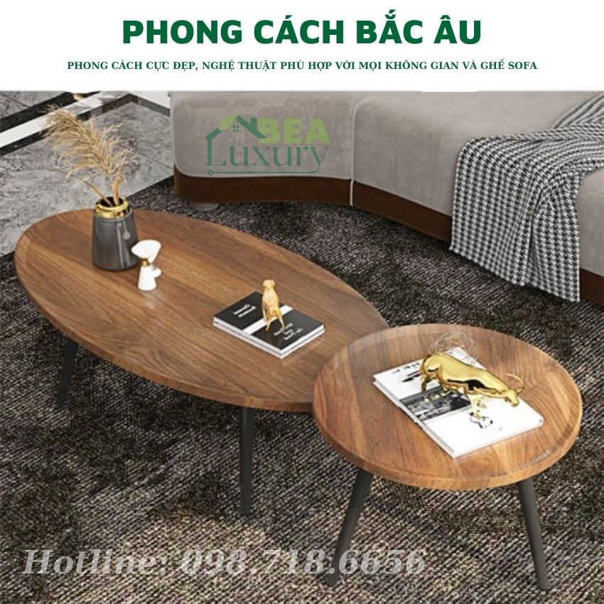 Bàn Trà Sofa Phòng Khách, Bàn Sofa Đôi Cao Cấp, Thiết Kế Sang Trọng