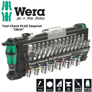 Bộ dụng cụ wera hệ inch tool-check plus imperial đa năng gồm 39 cái wera 05056491001
