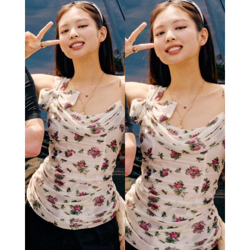 Áo/Đầm họa tiết hoa giống Jennie Blackpink