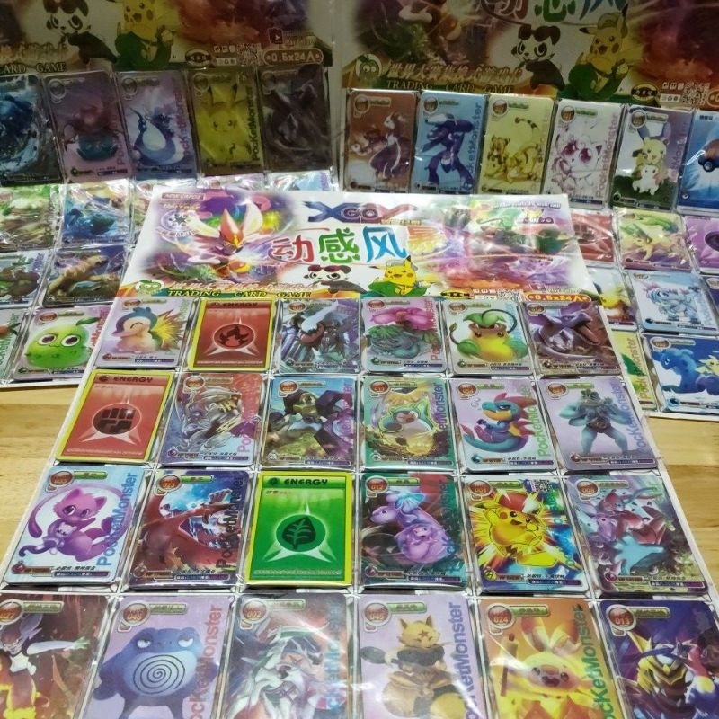 Bộ 120 thẻ bài pokemon card game lụa dẻo 120 loại mới nhất dành cho bé