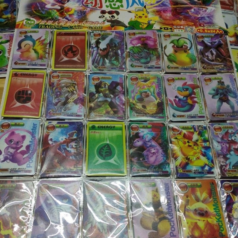 Bộ 120 thẻ bài pokemon card game lụa dẻo 120 loại mới nhất dành cho bé
