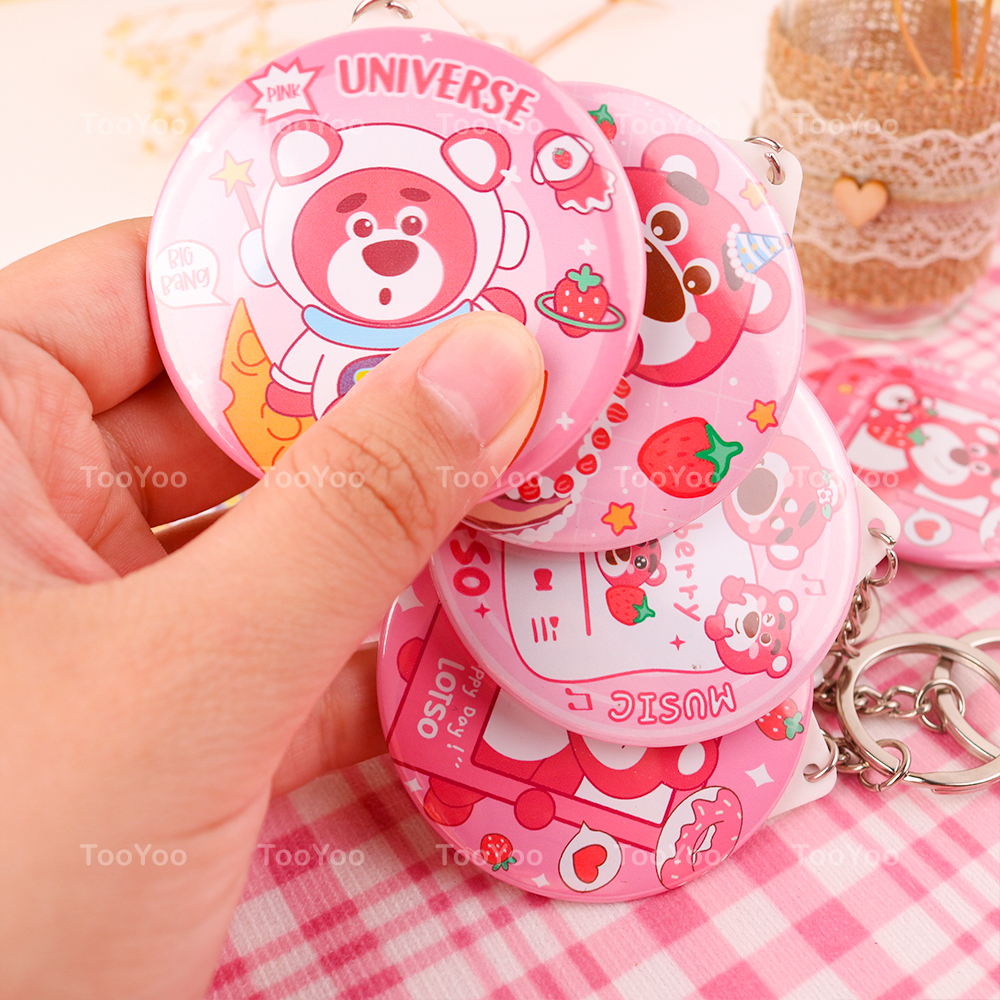 Móc khóa gương mini Gấu dâu Lotso dễ thương cute TooYoo TY0391