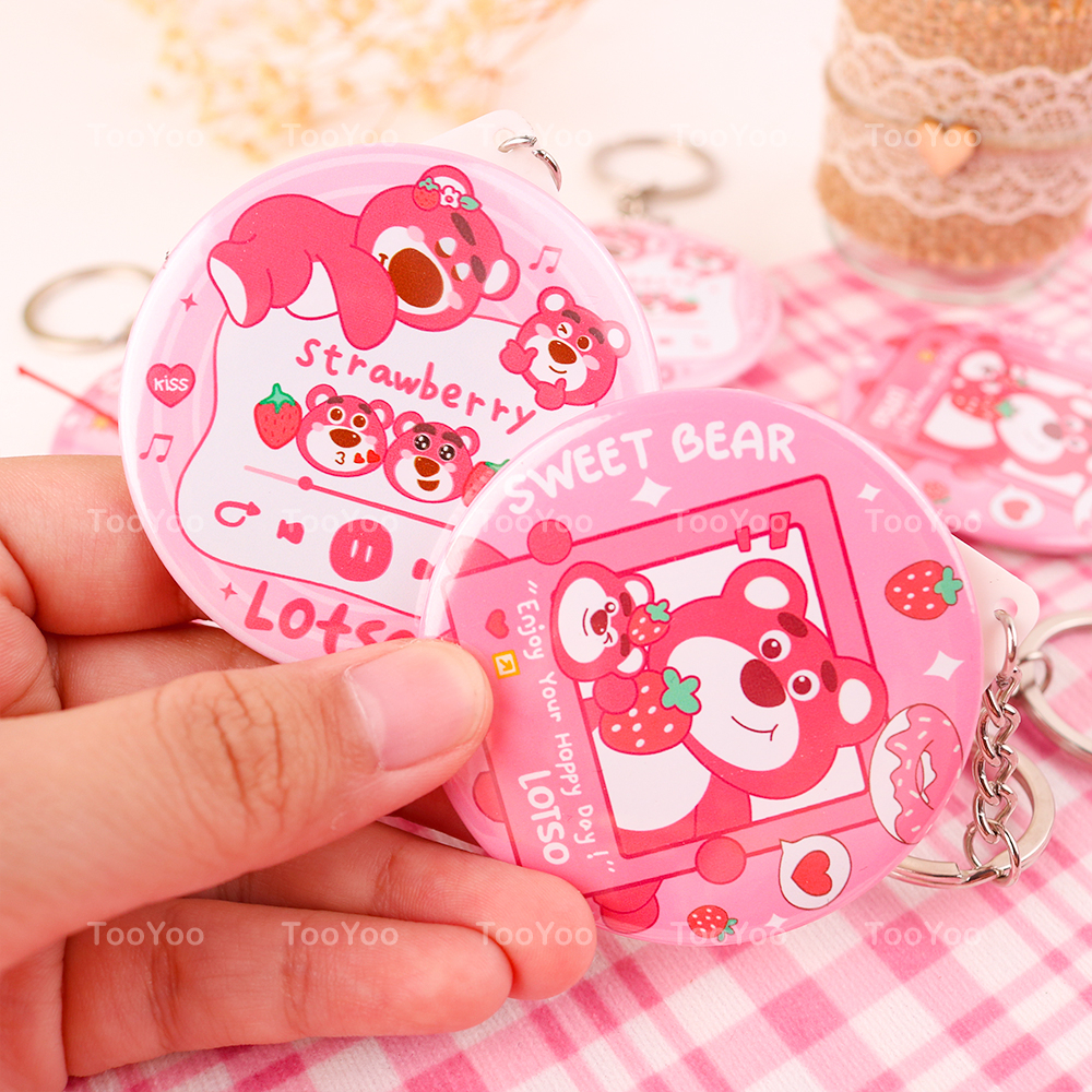 Móc khóa gương mini Gấu dâu Lotso dễ thương cute TooYoo TY0391