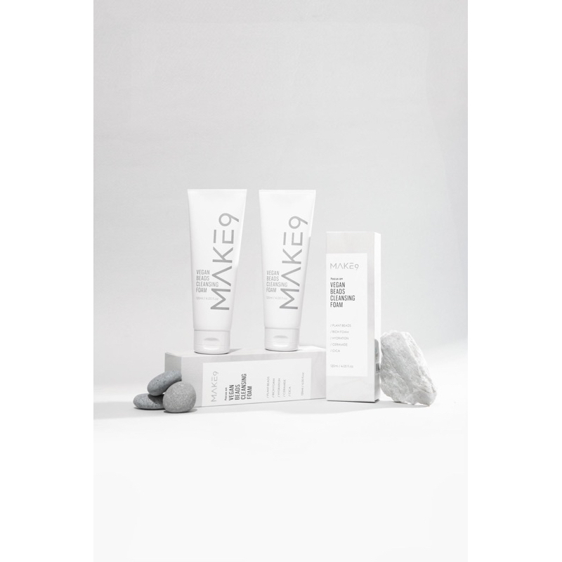 Sữa rửa mặt cấp ẩm làm sạch sâu Make9 Vegan Beads Cleansing Foam 150ml