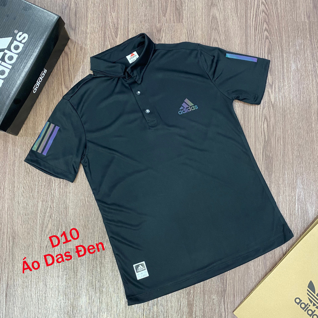 Áo thun thể thao nam cổ trụ chất thun lạnh co giãn chính phẩm