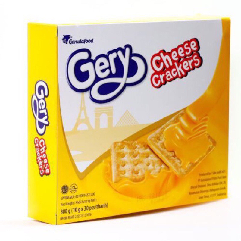 Bánh Quy Phô Mai GERY 270gram, 200gram Cheese Crackers date Xa 04/2024