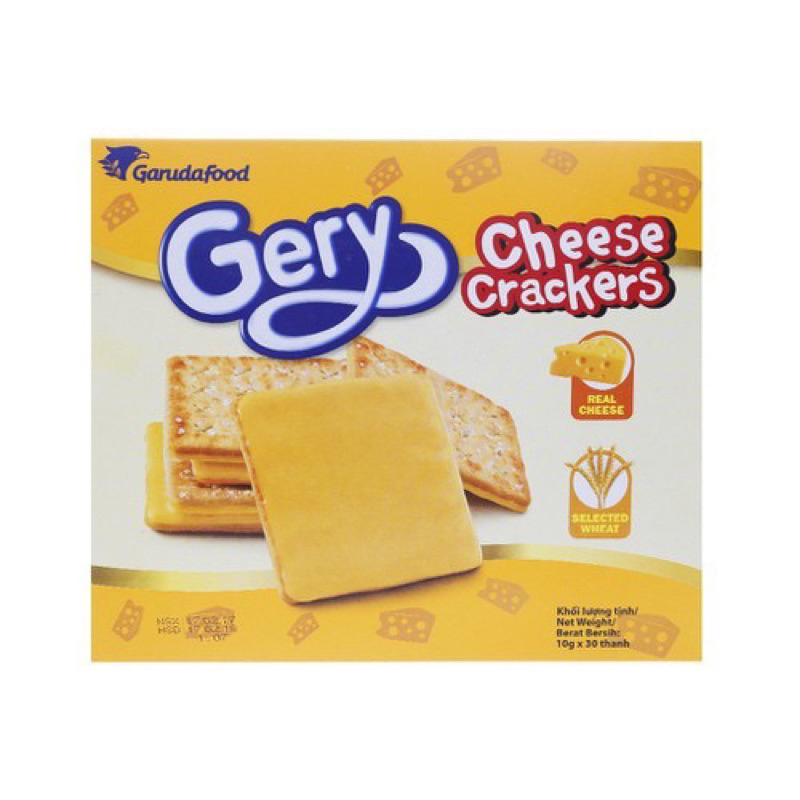 Bánh Quy Phô Mai GERY 270gram, 200gram Cheese Crackers date Xa 04/2024