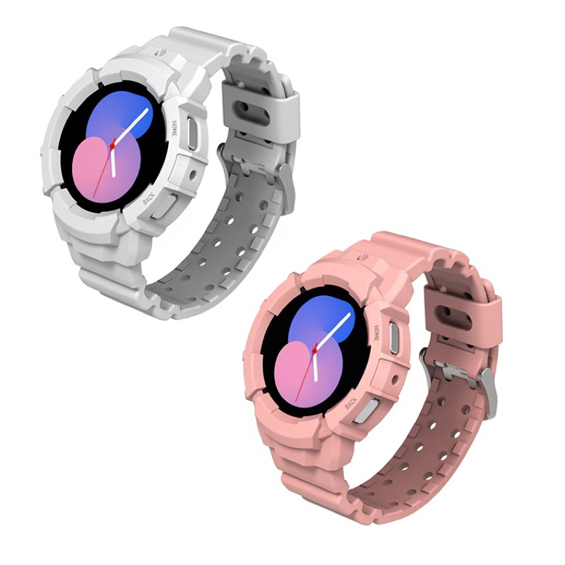 Chính hãng-Bộ ốp và dây đeo thời trang mặt 40/44mm cho đồng hồ Samsung Galaxy Watch4 và Watch5