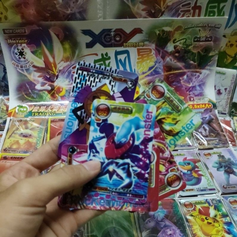Bộ 1 vỉ thẻ bài Pokemon 120 thẻ loại dẻo bản mới nhất dành cho bé