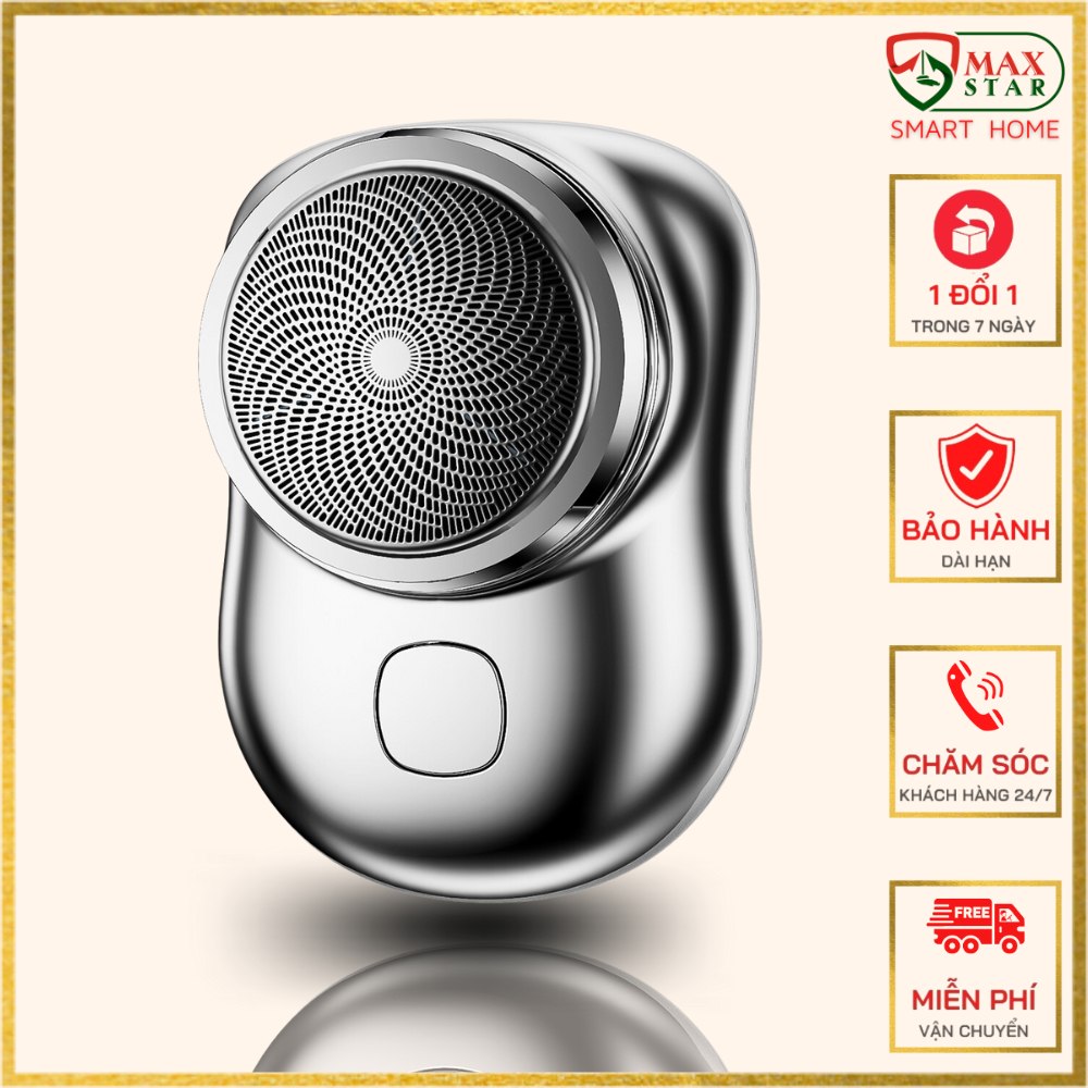 Máy cạo râu mini ipx7 lưỡi ngang vỏ nhôm cao cấp Dao cạo râu điện chống nước cổng sạc nhanhTypeC Máy cạo râu sạc pin