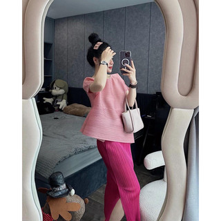 Set Áo Mix Váy Dập Ly