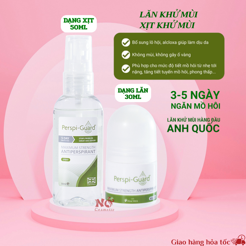 Lăn khử mùi , xịt khử mùi ngăn mồ hôi cao cấp 3-5 ngày Perspi-Guard 30ml | BigBuy360 - bigbuy360.vn