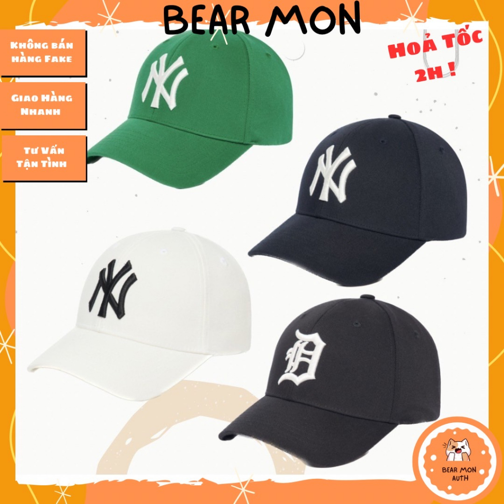 Mũ Lưỡi Trai MLB New Fit Structure Ball Cap New York Yankees 3Acp0802N Màu Xanh Lá Đen Trắng Logo Ny