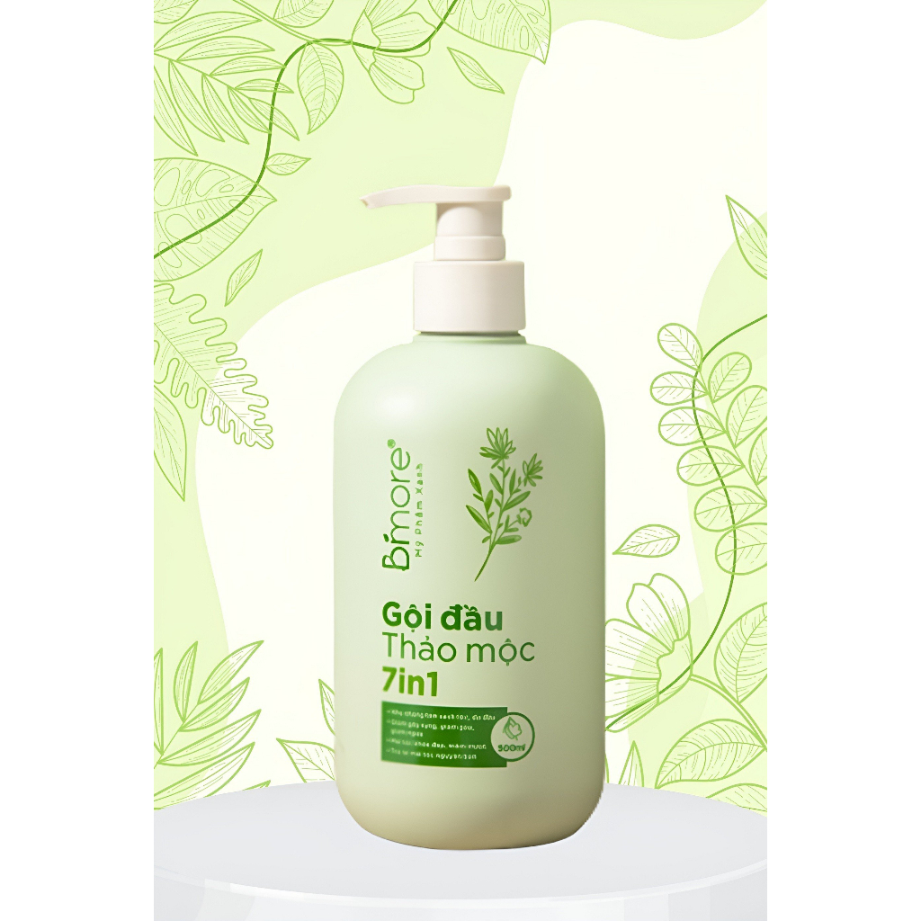 Gội đầu thảo mộc 7in1 nuôi dưỡng tóc, giảm gãy rụng tóc và giảm gàu, giảm ngứa da đầu, cho mái tóc khỏe đẹp