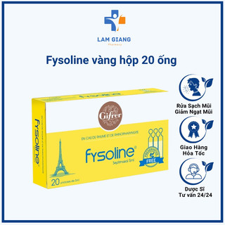 fysolin vàng - nước muối sinh lý kháng khuẩn Pháp - Hỗ trợ nghẹt mũi,viêm mũi,sổ mũi