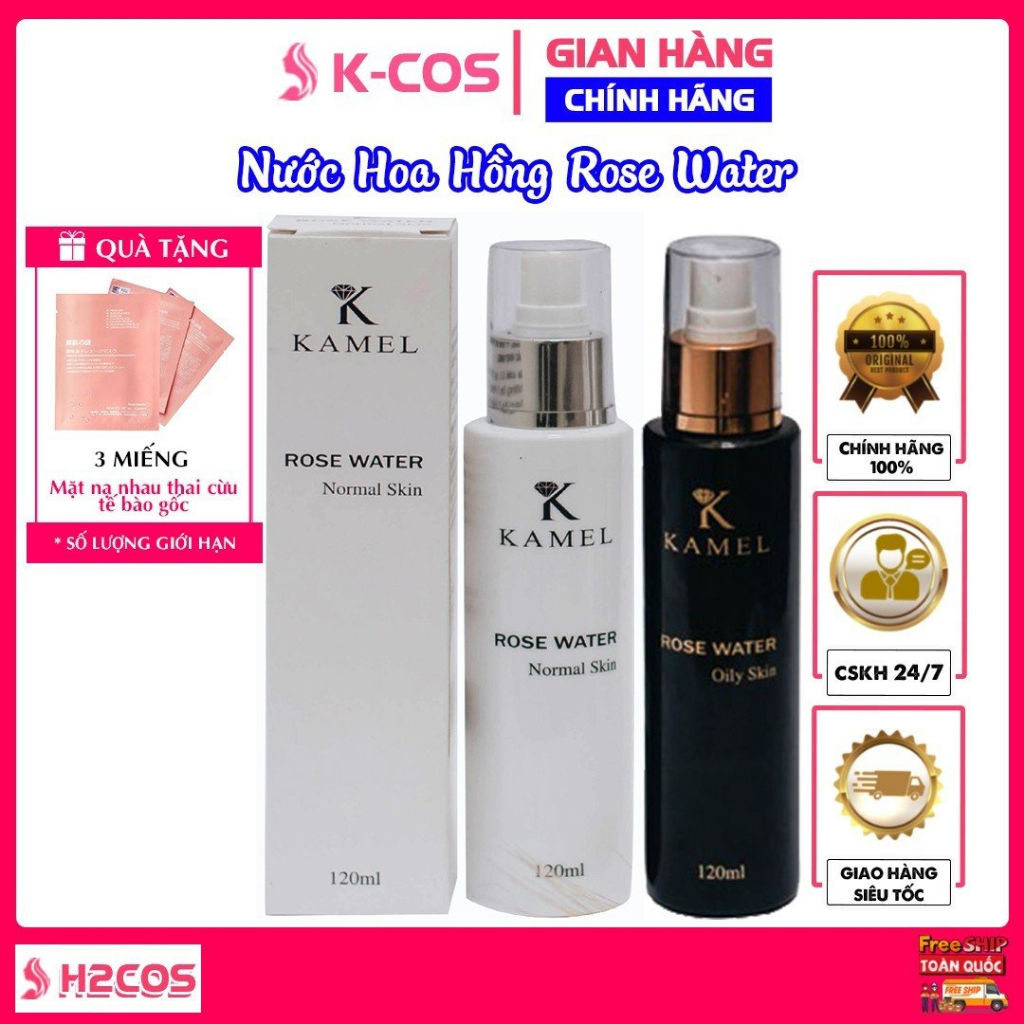{FREESHIP TẶNG MẶT NẠ} Nước hoa hồng cân bằng độ PH - cấp ẩm - se khít lỗ chân lông cho da dầu,da khô chính hãng Karmel