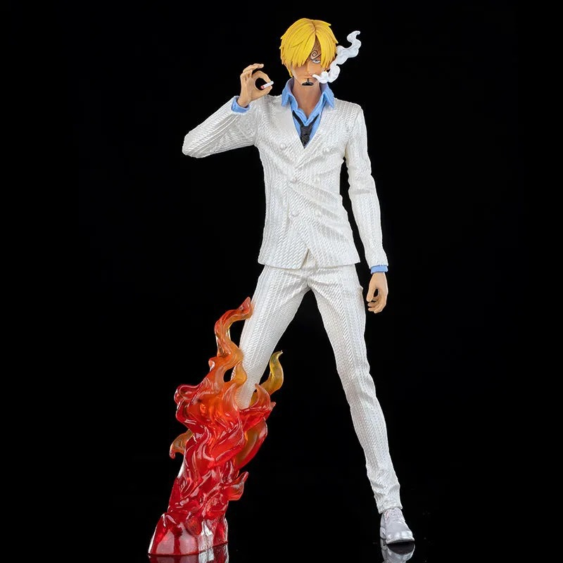 Mô hình SANJI chân Lửa Siêu To Cực Nét, cao 34cm, có hộp màu, có bản LED