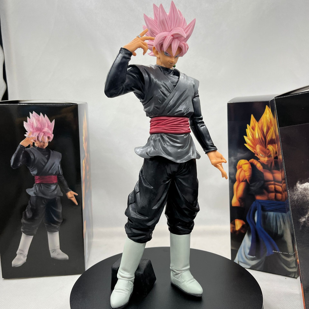 Mô hình Black Goku tóc hồng- Super Saiyan Rose,  nguyên khối cao 31.5cm