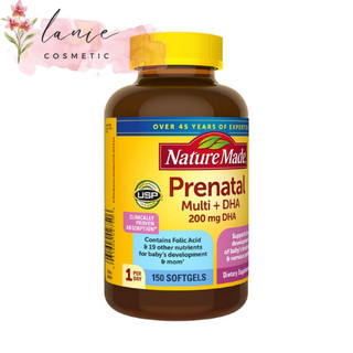 Nature made prenatal multi + dha - vitamin tổng hợp cho bà bầu của mỹ, 150 viên