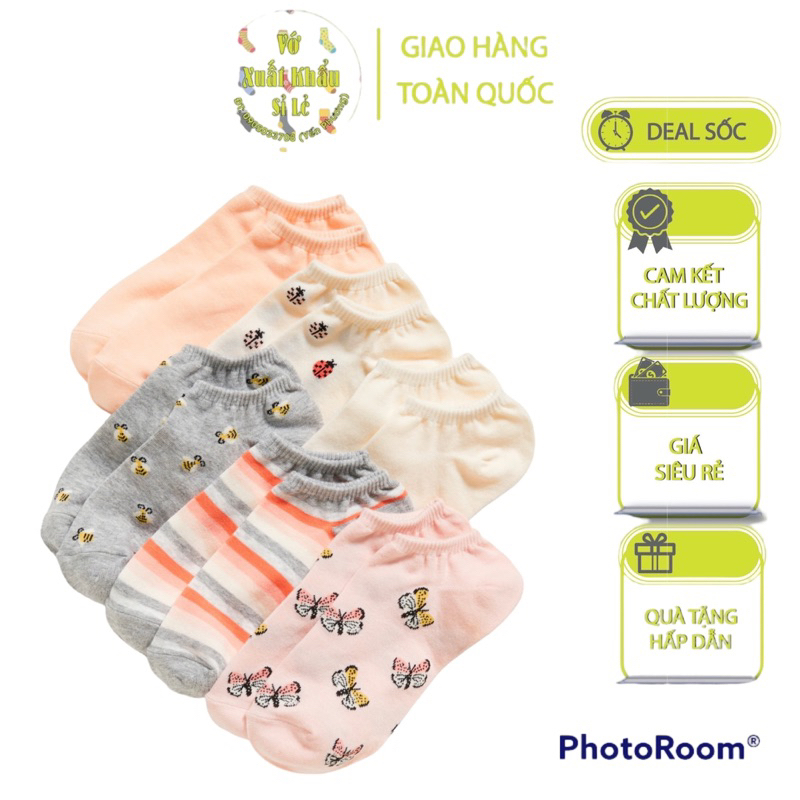 Set Vớ Cổ Ngắn 6₫ OLD.NAVY Thể Thao Mềm Mịn Thoải Mái