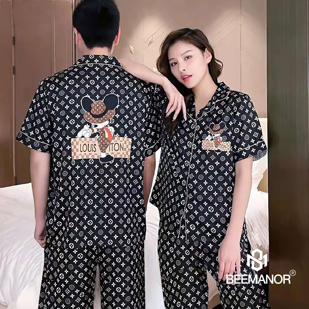 Bộ đồ ngủ nam Pijama lụa cao cấp mềm mịn,thoáng mát với thiết kế tinh tế, đường may tỉ mỉ MKD - Beemanor