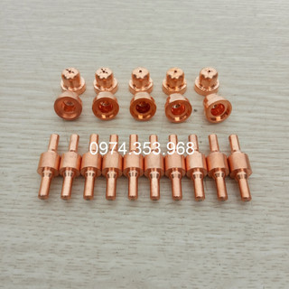 Bép cắt plasma 40A loại ngắn đồng đỏ - 10 bộ