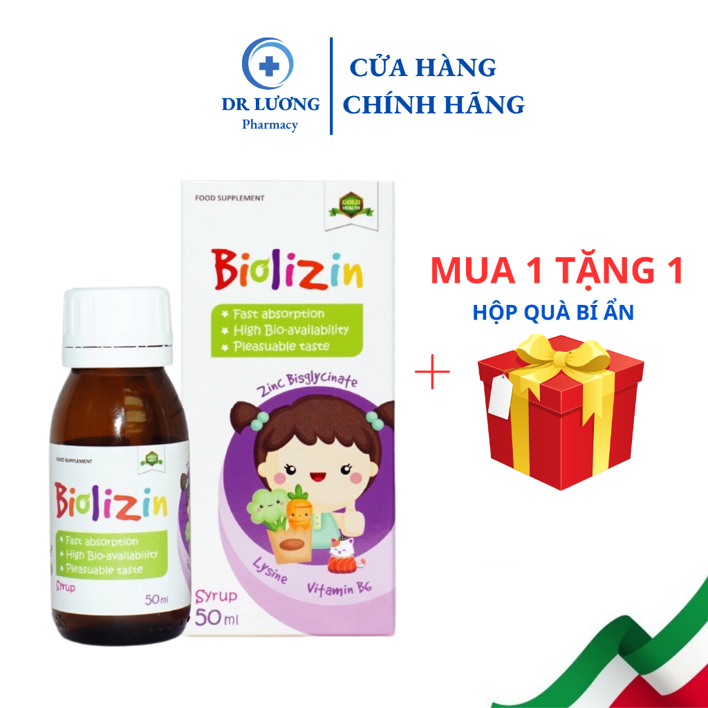 Kẽm Cho Bé- Biolizin Kẽm Zinc Lysine Cho Bé Kẽm Cho Bé Biếng Ăn Vitamin B6 Siro Ăn Ngon Cho Bé Tăng Đề Kháng Bổ Sung Kẽm