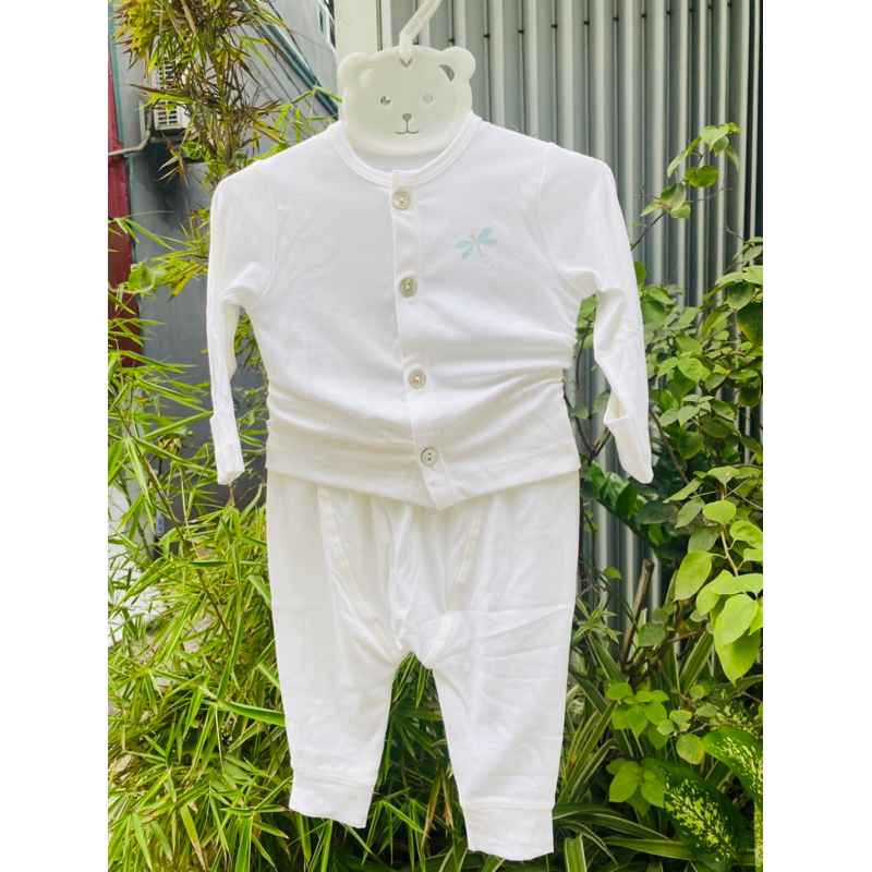 Bộ quần áo sơ sinh newborn Nous cài thẳng chính hãng chất vải petit cho bé trai, bé gái