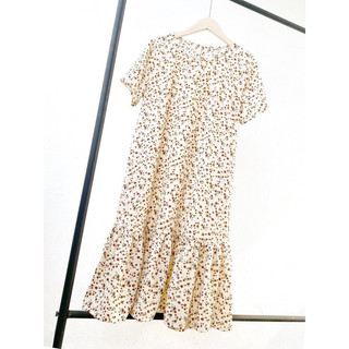 Váy Bầu Hoa Nhí Vải Lụa Mát - Size S/M/L/XL