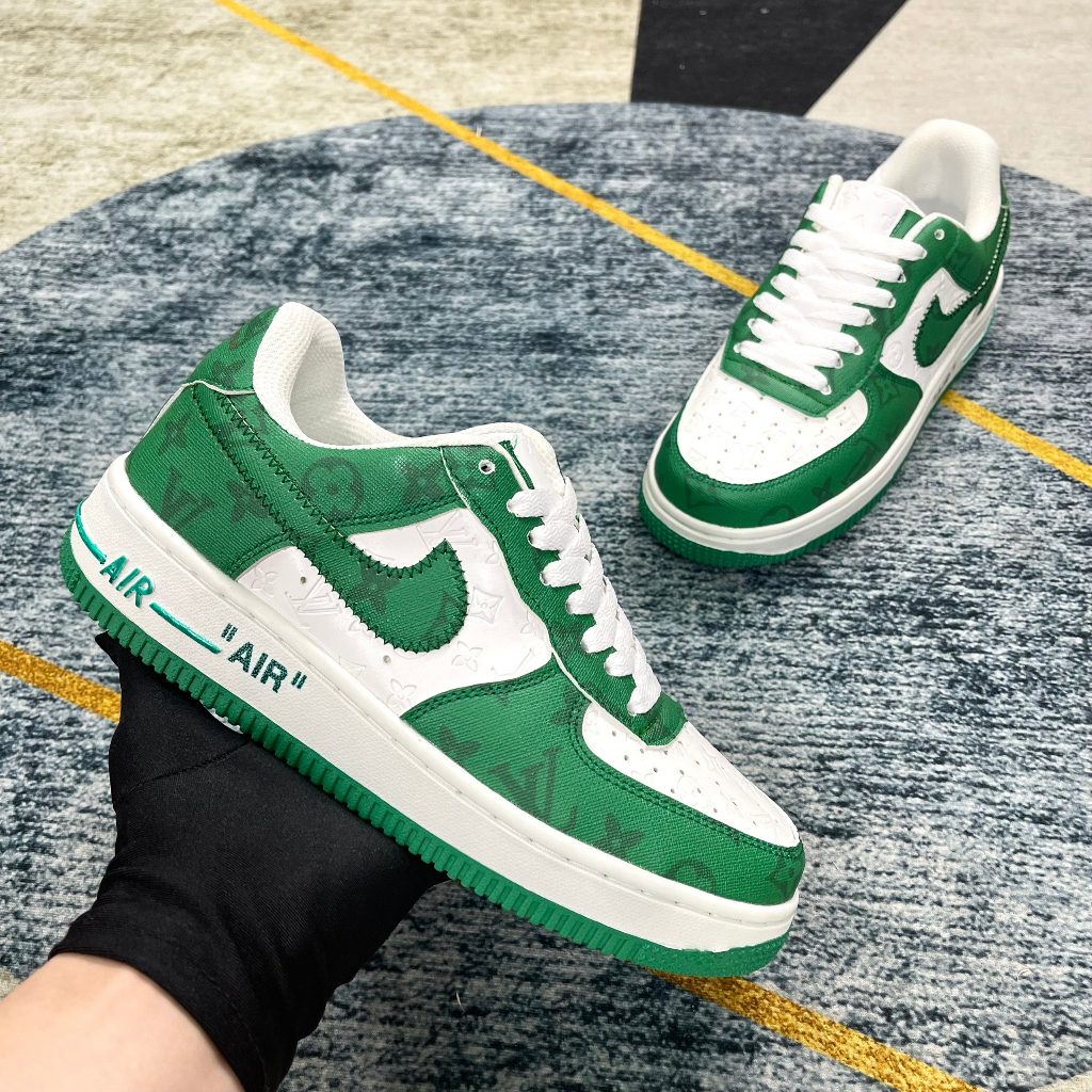 Giày Sneaker , Giày Thể Thao , AF1 Lv Xanh Lá Sz 36-43