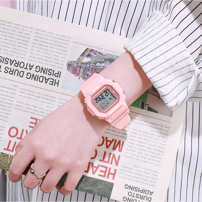 Đồng hồ thời trang unisex nam nữ SportG cao cấp chống nước tốt DH15