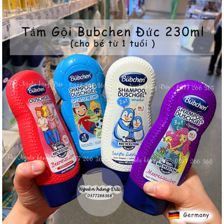 Sữa tắm gội Bubchen 2in1 cho bé trai, bé gái- Nguồn hàng Đức