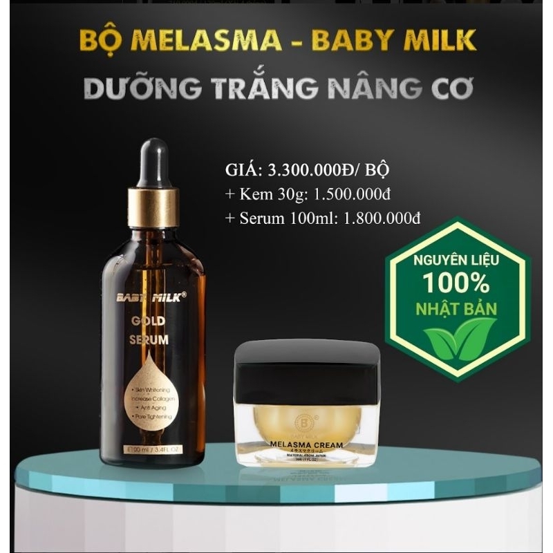 Gold Serum - Kem MelasMa Cream Nâng Cơ Chống Lão Hóa Hàng Hiệu Cao Thiên Nhi