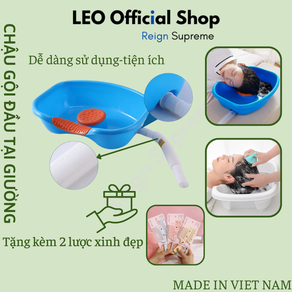 Chậu nhựa Việt Nhật gội đầu tại giường, chậu nhựa cho người già, bà bầu, người khuyết tật đa năng