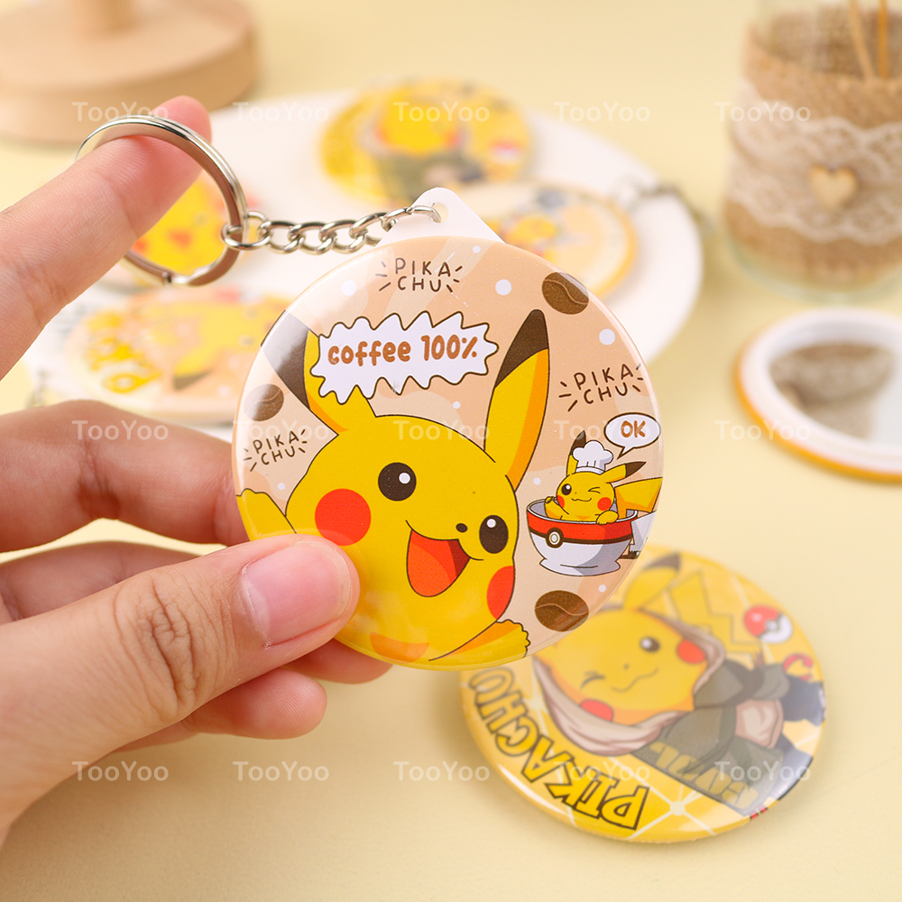 Móc khóa gương mini PIKACHU dễ thương cute TooYoo PK0132