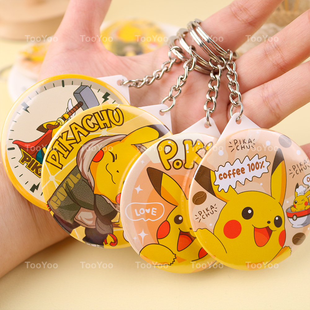 Móc khóa gương mini PIKACHU dễ thương cute TooYoo PK0132