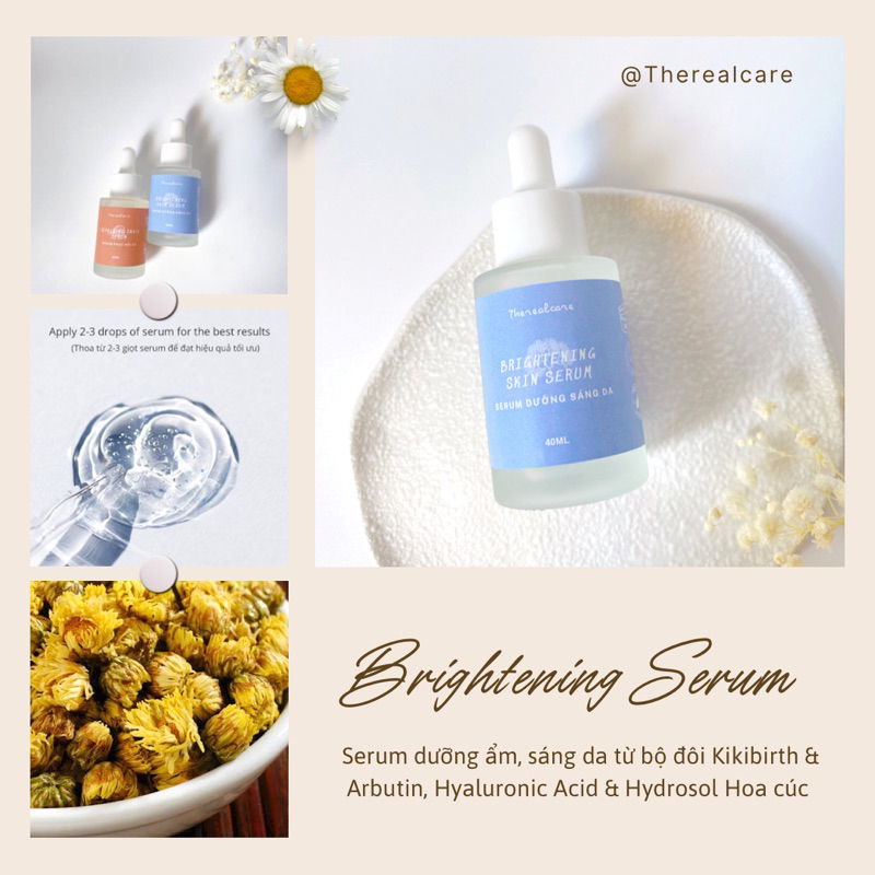 SERUM DƯỠNG ẨM SÁNG DA ARBUTIN & KIKIBIRTH💧BRIGHTENING SKIN SERUM💧|FREESHIP|