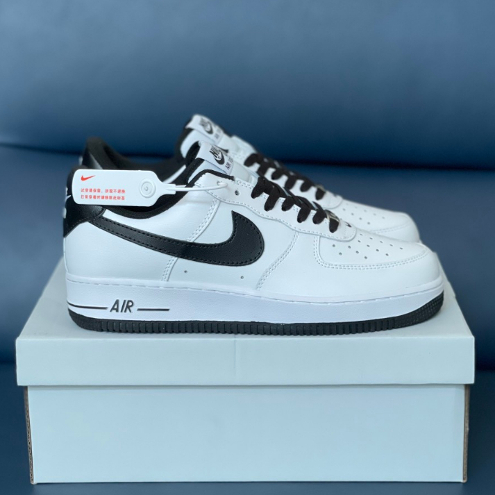 Giày Sneaker _Nike Air Force 1 Black White Đế Đen Hàng Cao Cấp Full Box + Bill, Full Size Nam Nữ