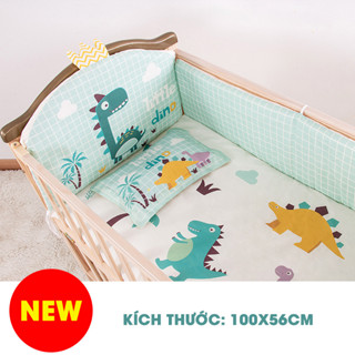 Bộ quây cũi trẻ em MumKid, quây cũi cotton cao cấp loại 1 có thể tháo rời và giặt được giúp bảo vệ bé