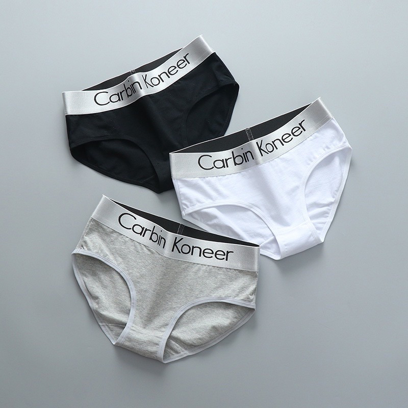 Quần lót nữ & Tomboy, Unisex Carbin Koneer cotton cạp cám 4cm hàng cao cấp thông hơi kháng khuẩn cực mát