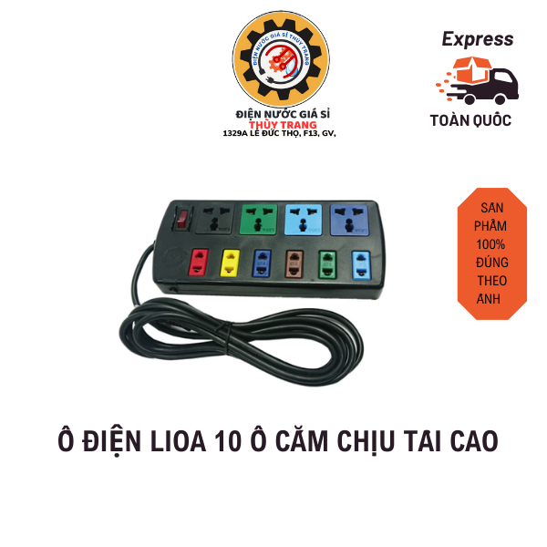 Ổ ĐIỆN LIOA 10 Ổ CẮM CHỊU TẢI CAO