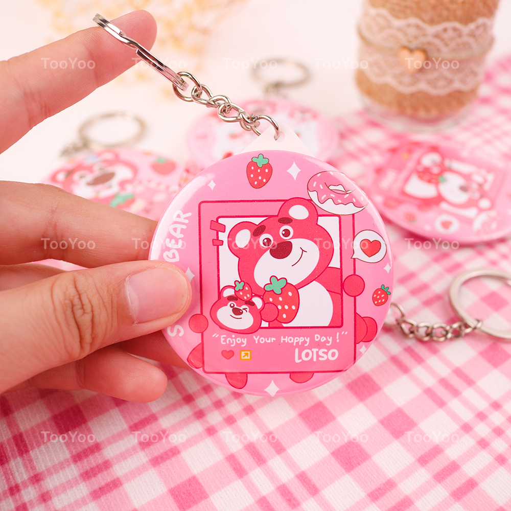 Móc khóa gương mini Gấu dâu Lotso dễ thương cute TooYoo TY0391