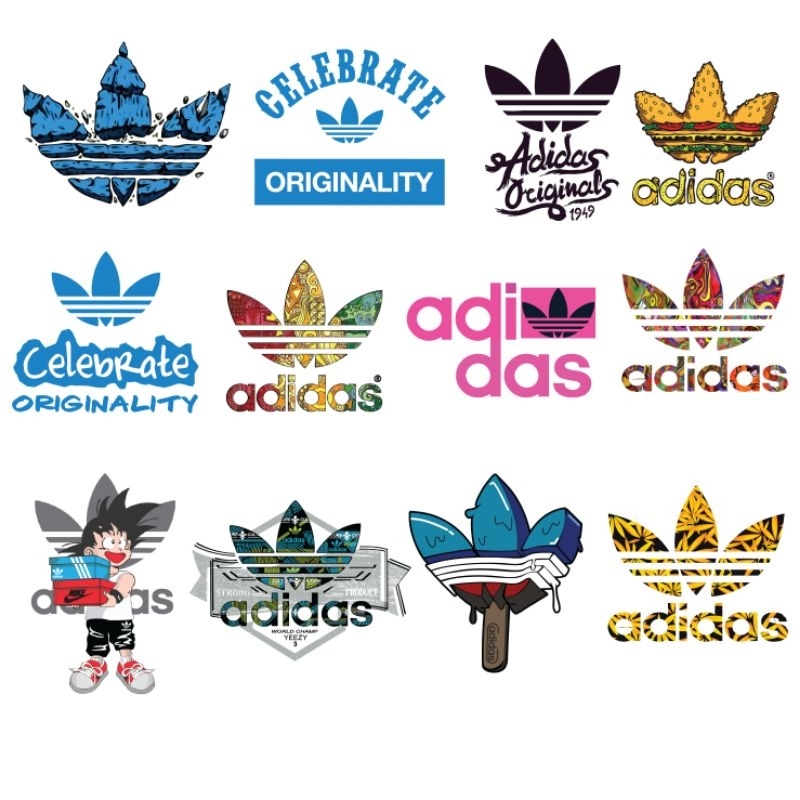 Hình ủi nhiệt, in áo. Hình logo Adidas size 7cm dán ngực