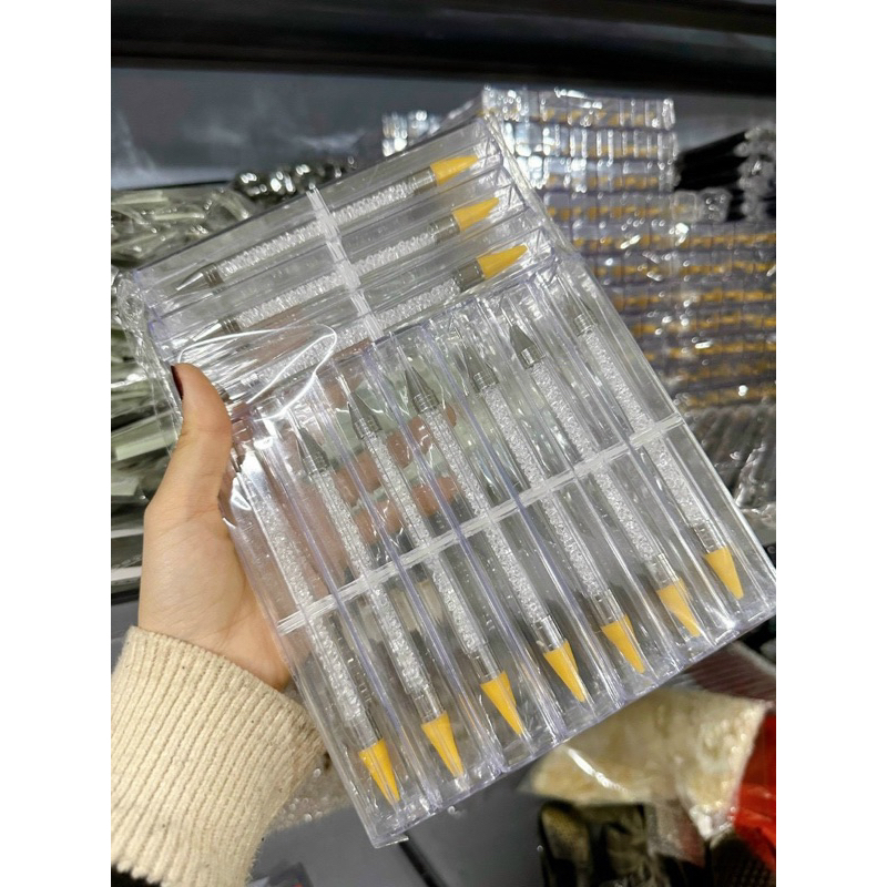 Bút đính đá 2 đầu silicon nail