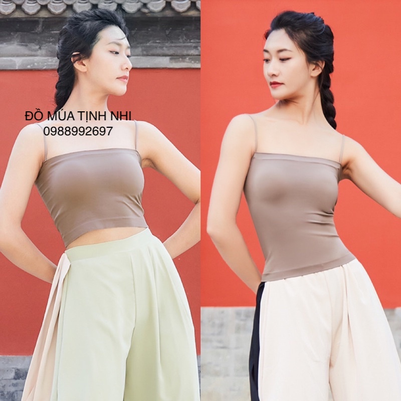 Áo 2 dây có đệm ngực Áo Lót Múa, Áo 2 Dây Mặc Trong Vest A208 - Đồ Múa Tịnh Nhi