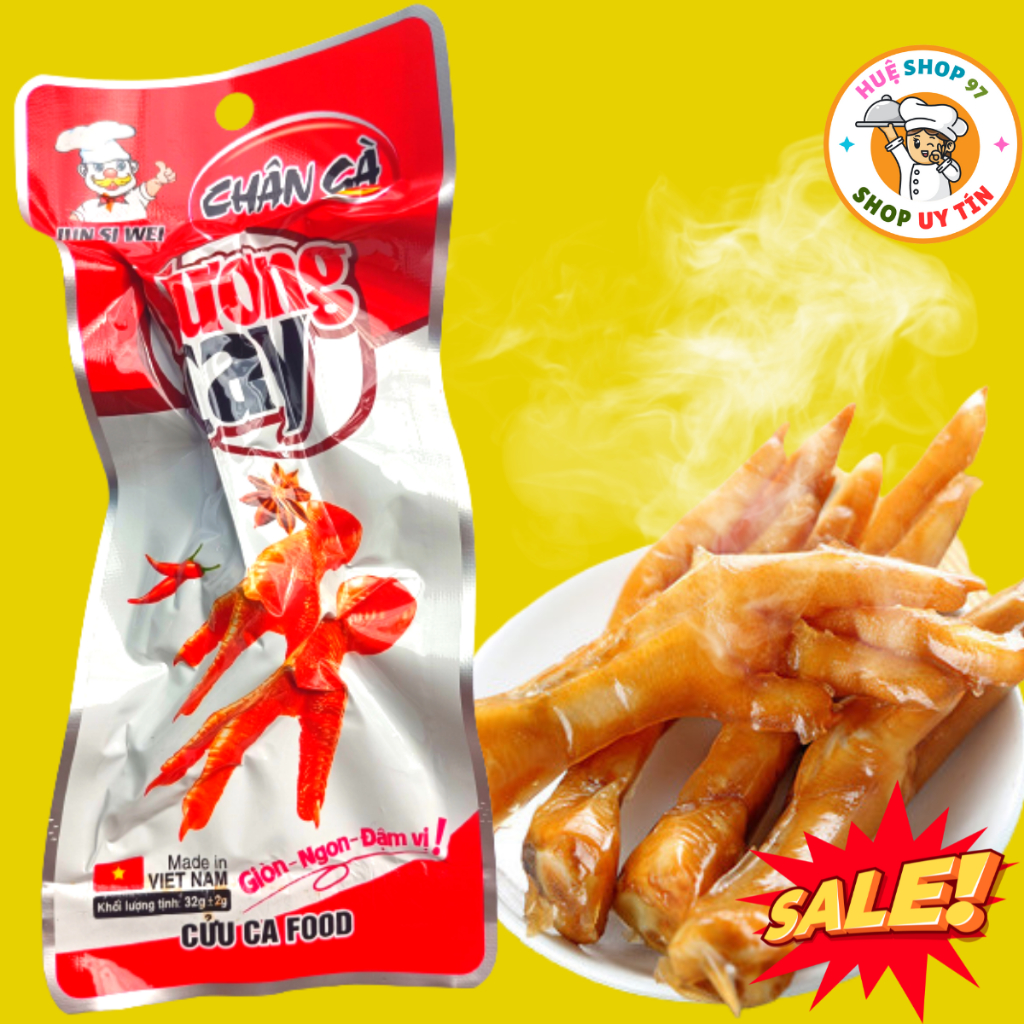 Combo] 30 Chân Gà Tương Cay (Tặng Thêm 3 Gói Xúc xích lát ...