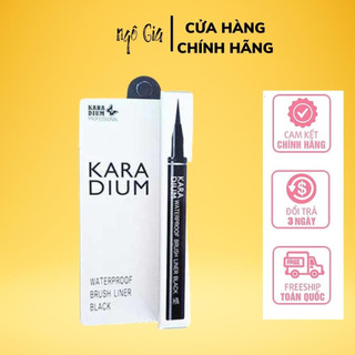 Kẻ mắt karadium - hàn quốc - bút dạ kẻ mắt không lem kara dium vỏ trắng - sale chính hãng